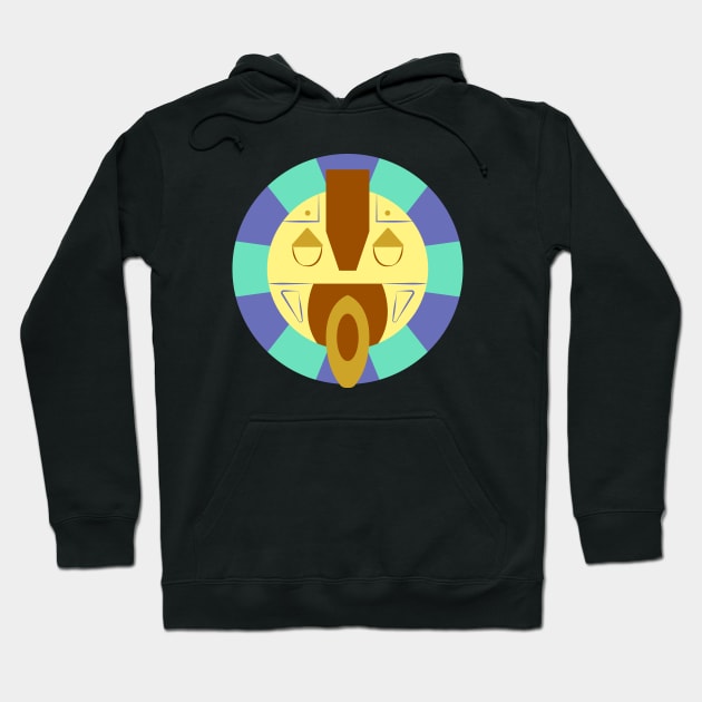 African Festival Mask Hoodie by Javio